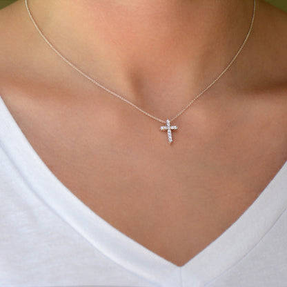 Diamond-Cross-Necklace