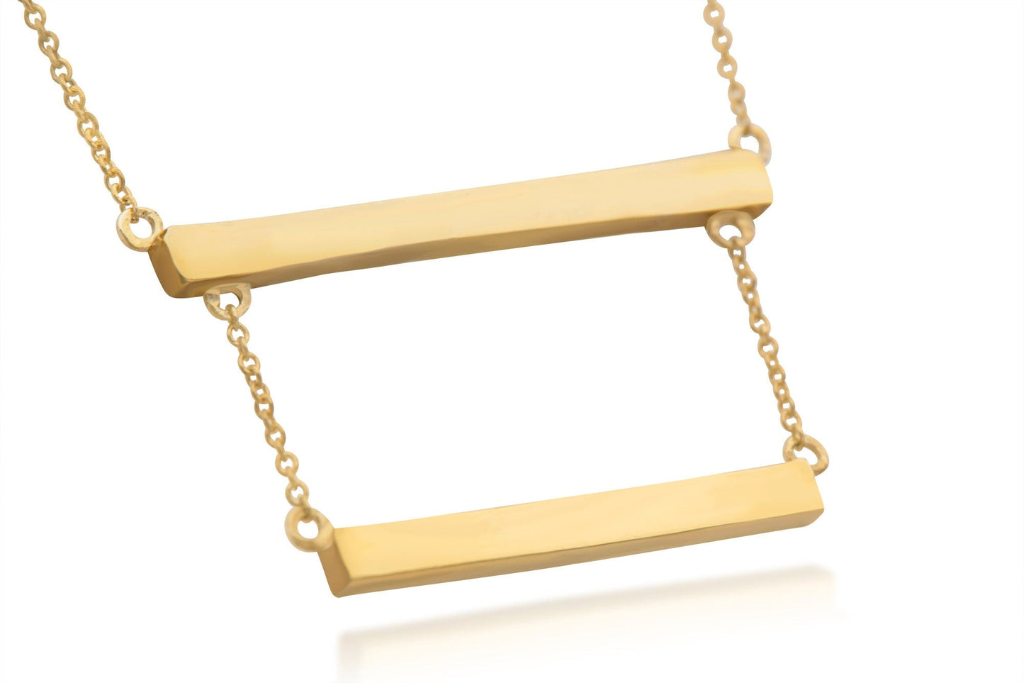 Sterling Silver Double Bar Necklace