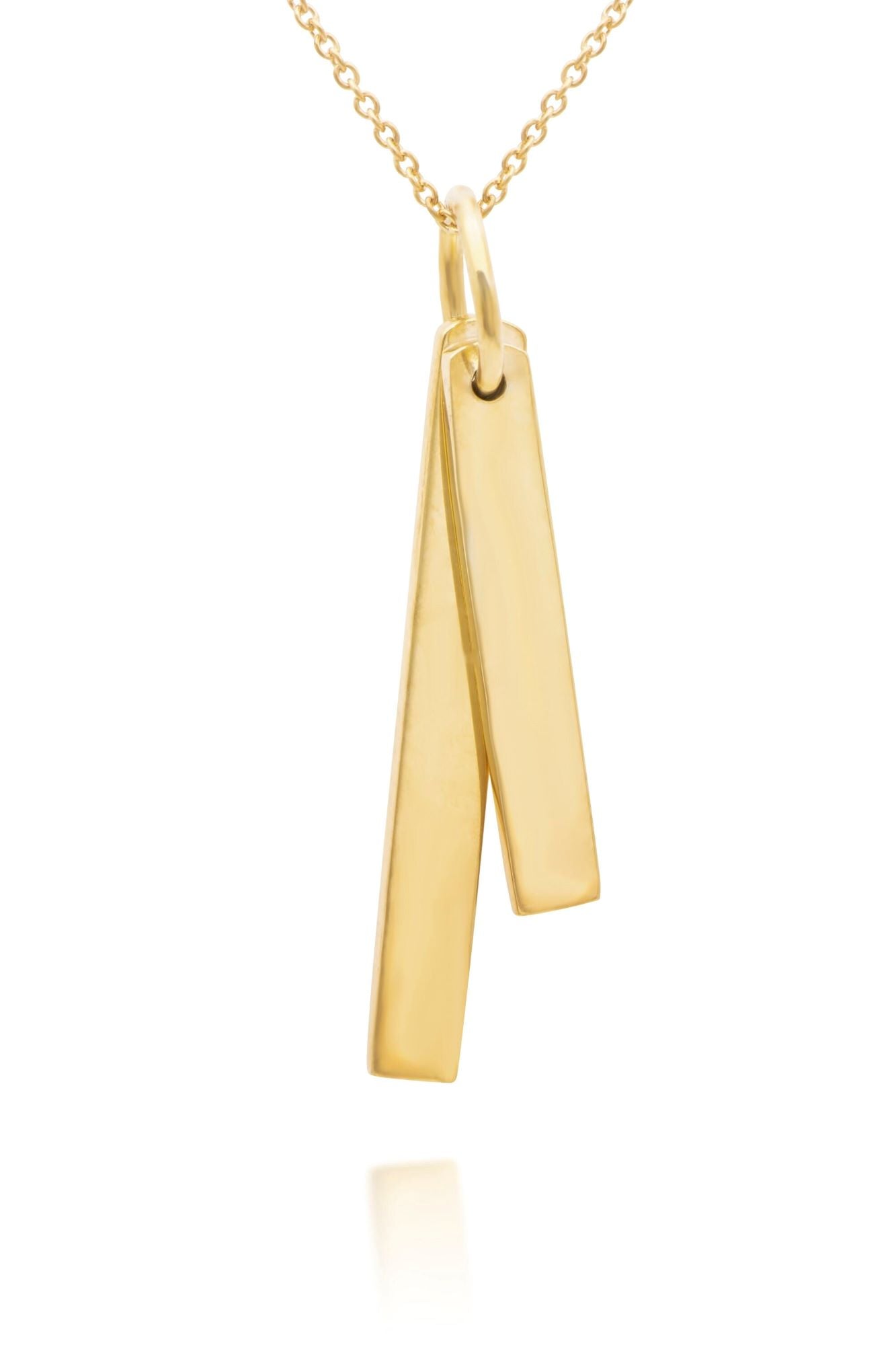 Double Bar Pendant Necklace