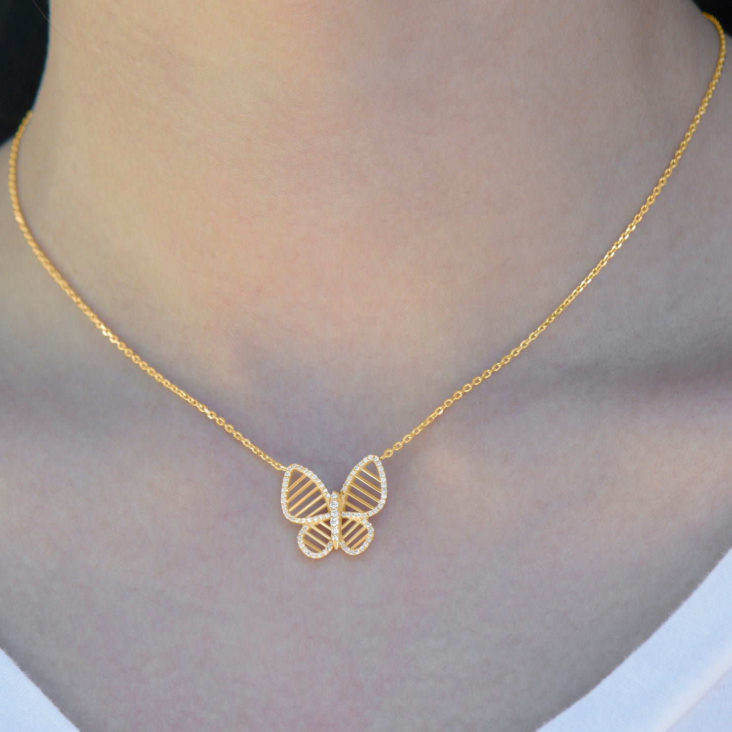 Diamond Butterfly necklace