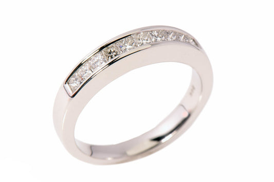 Gold Channel Set Diamond Band 