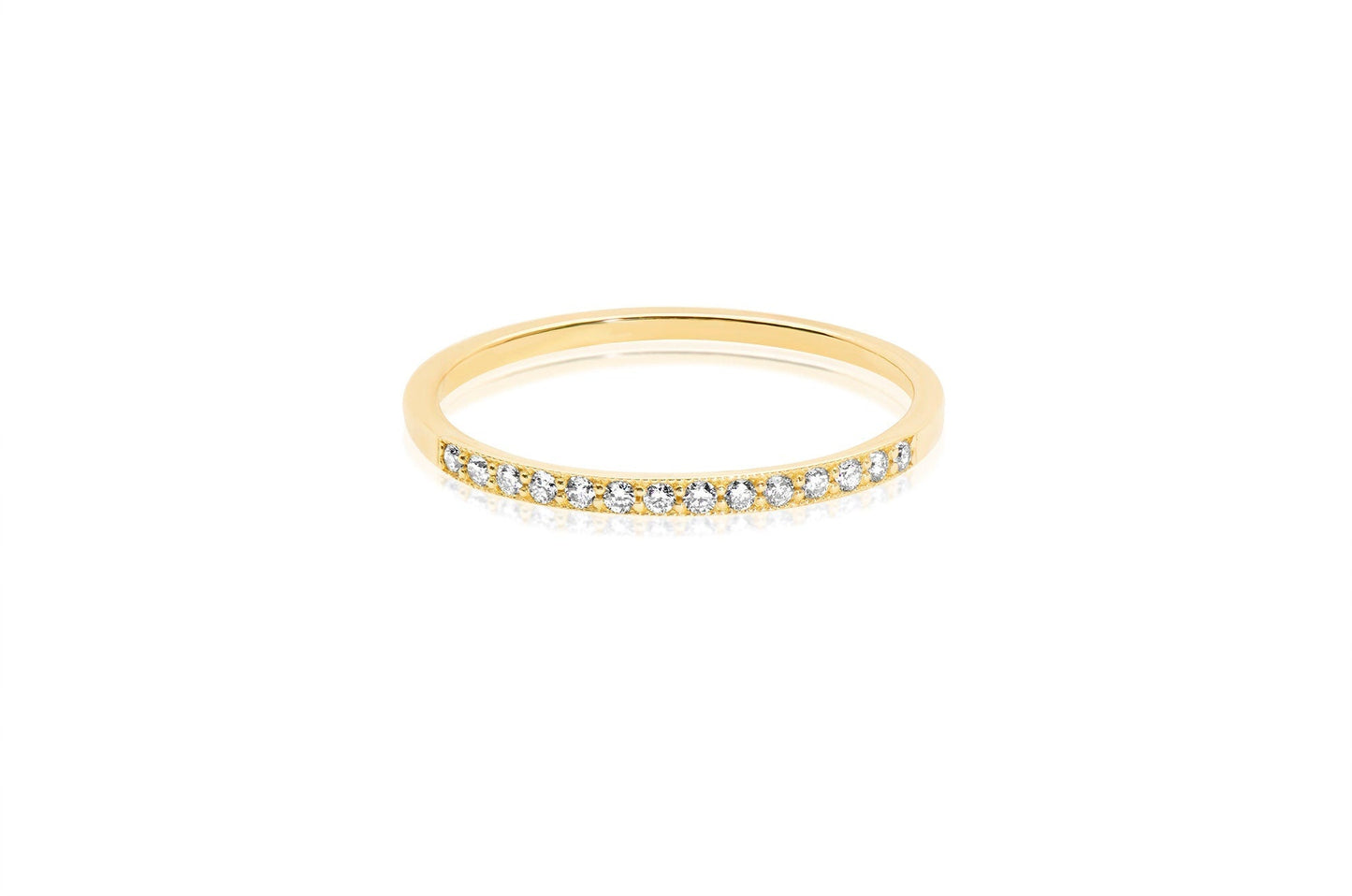 French Pave Wedding Band