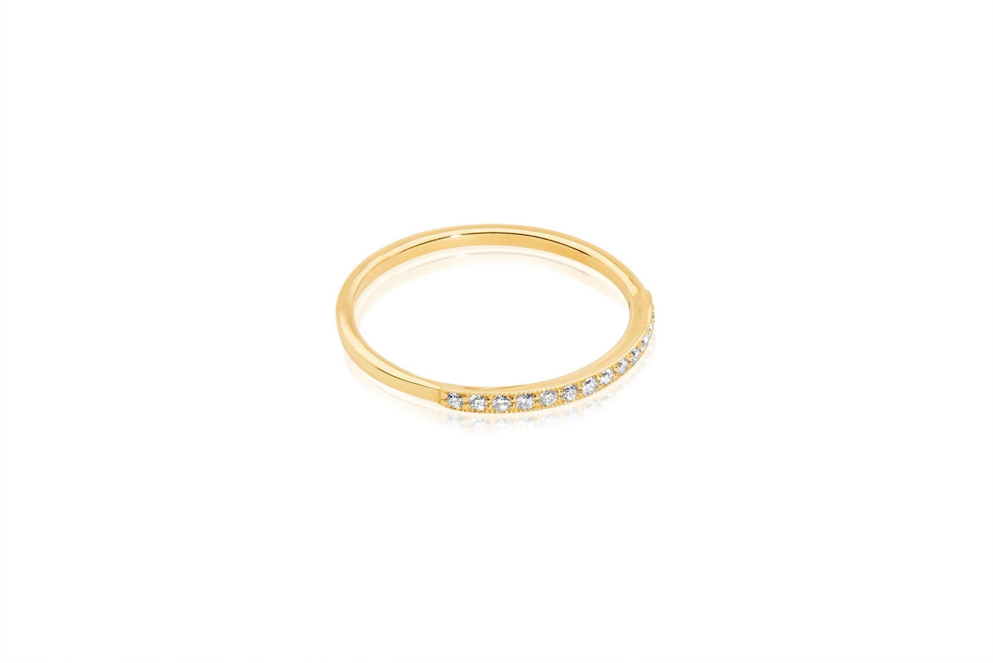 French Pave Wedding Band