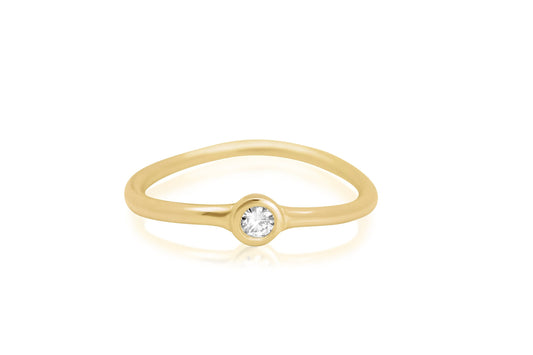 Diamond Wave Ring