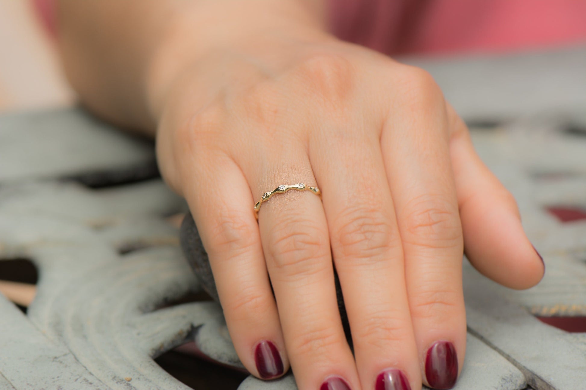 diamond eternity band yellow gold