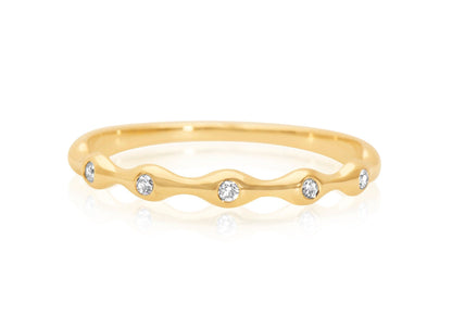diamond eternity band yellow gold