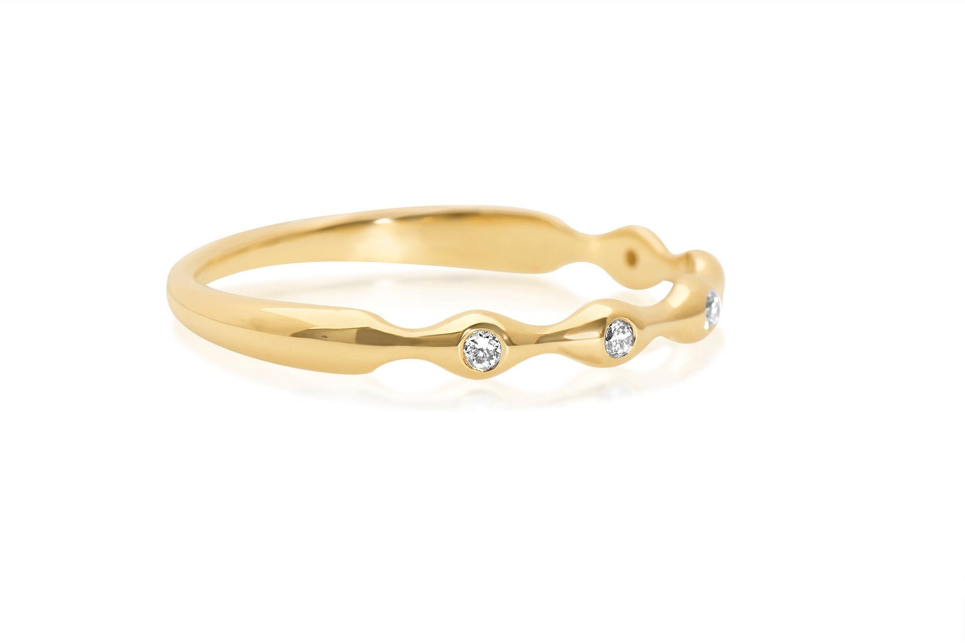 diamond eternity band yellow gold