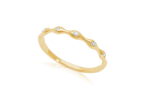 diamond eternity band yellow gold