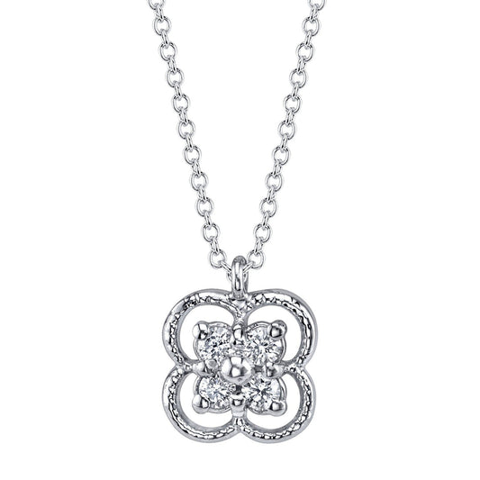 Diamond Clover Necklace