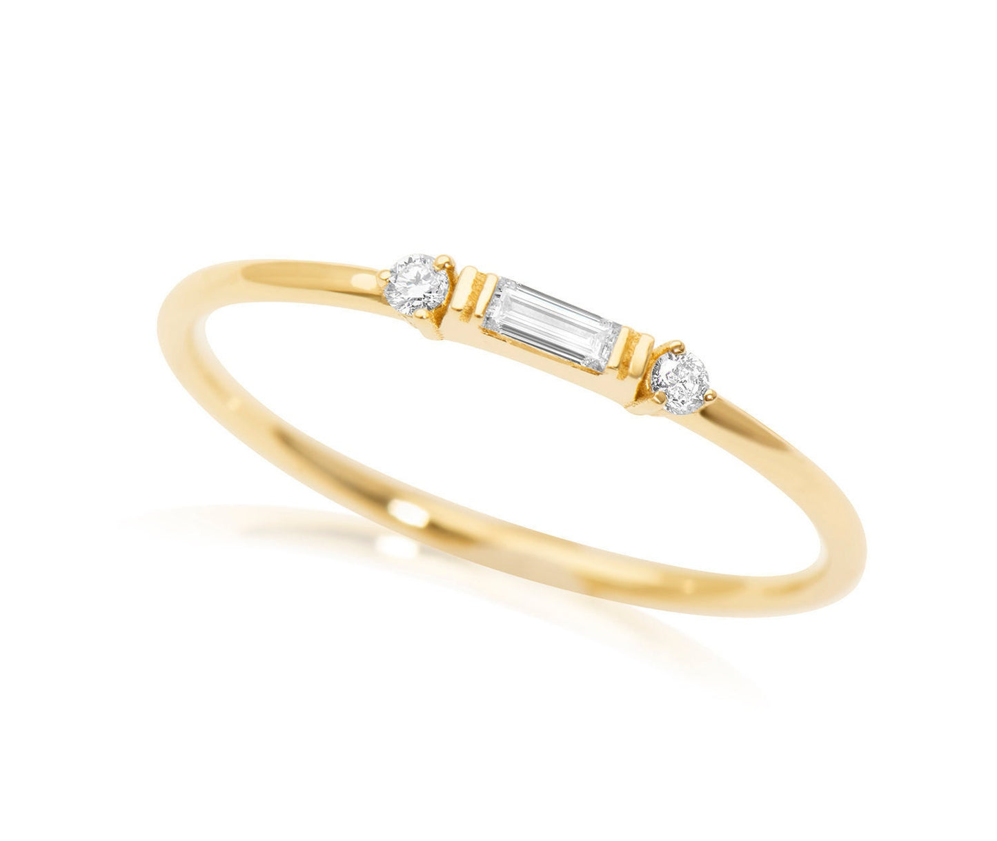 baguette cut diamond ring 