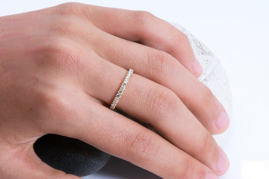 14k Gold Diamond Full Eternity Ring