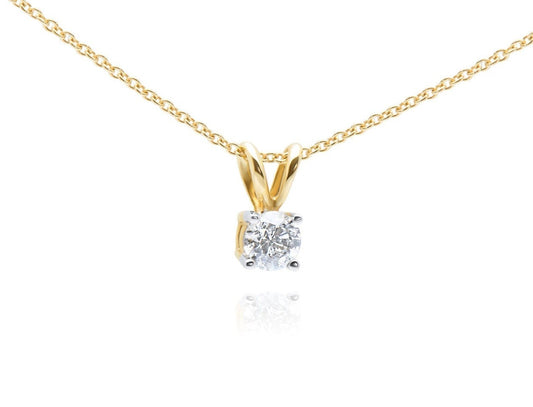 14k Gold Diamond Pendant