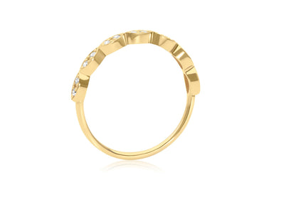14k Gold Diamond Stacking Wedding Ring