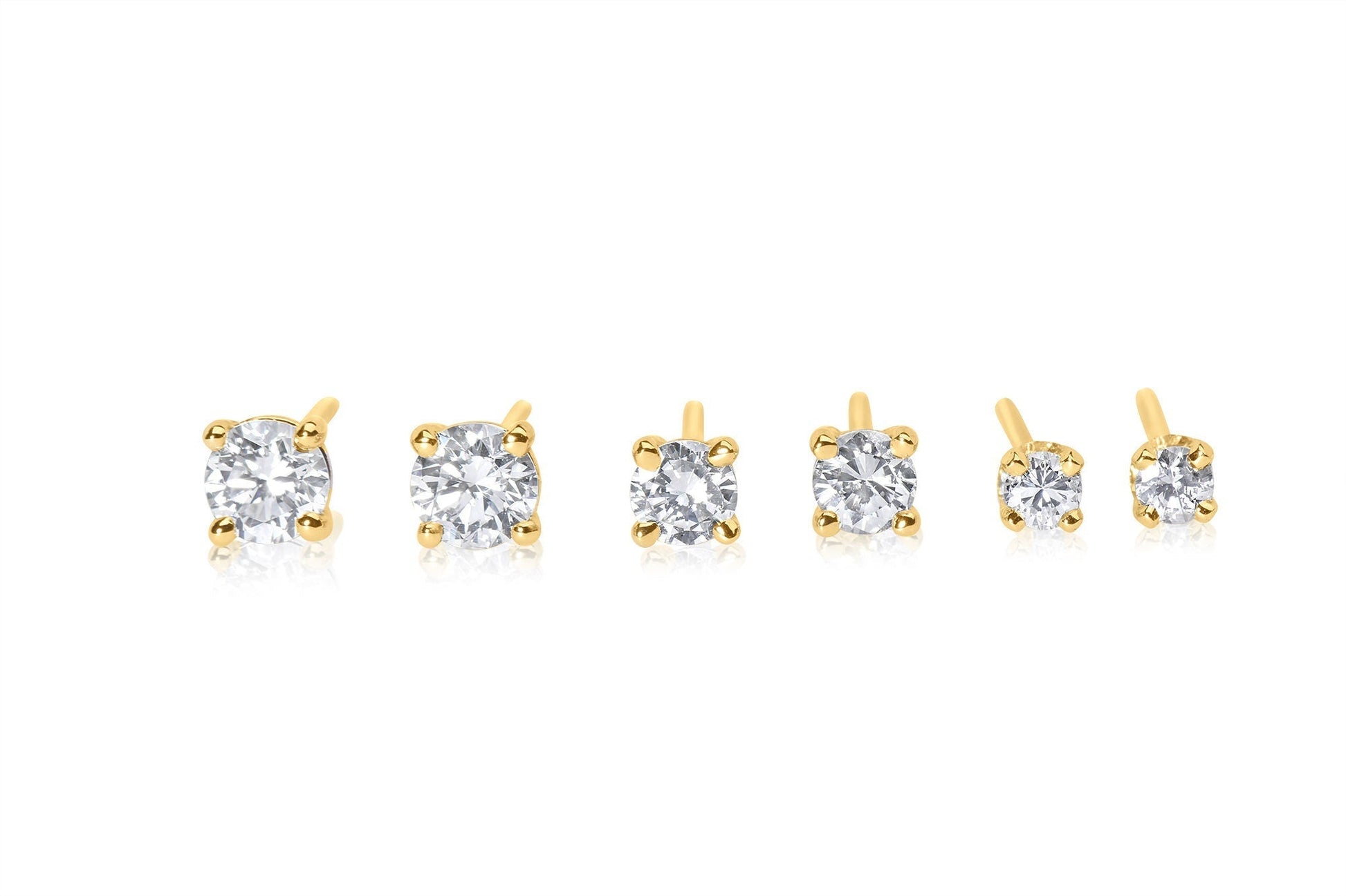 14k Gold Diamond Stud Earrings 0.25ct.