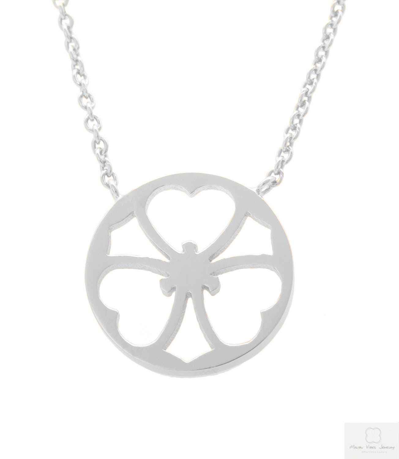 14k Gold Geometric Circle Necklace
