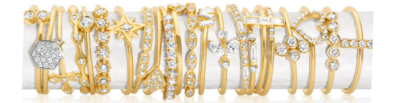 14k Gold Heart Shaped Diamond Ring