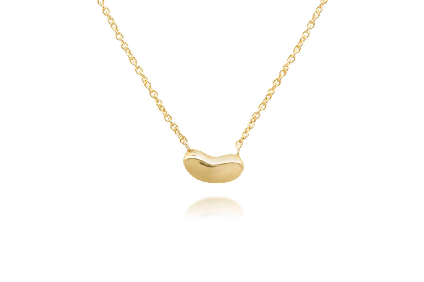 14k Gold Little Bean Necklace