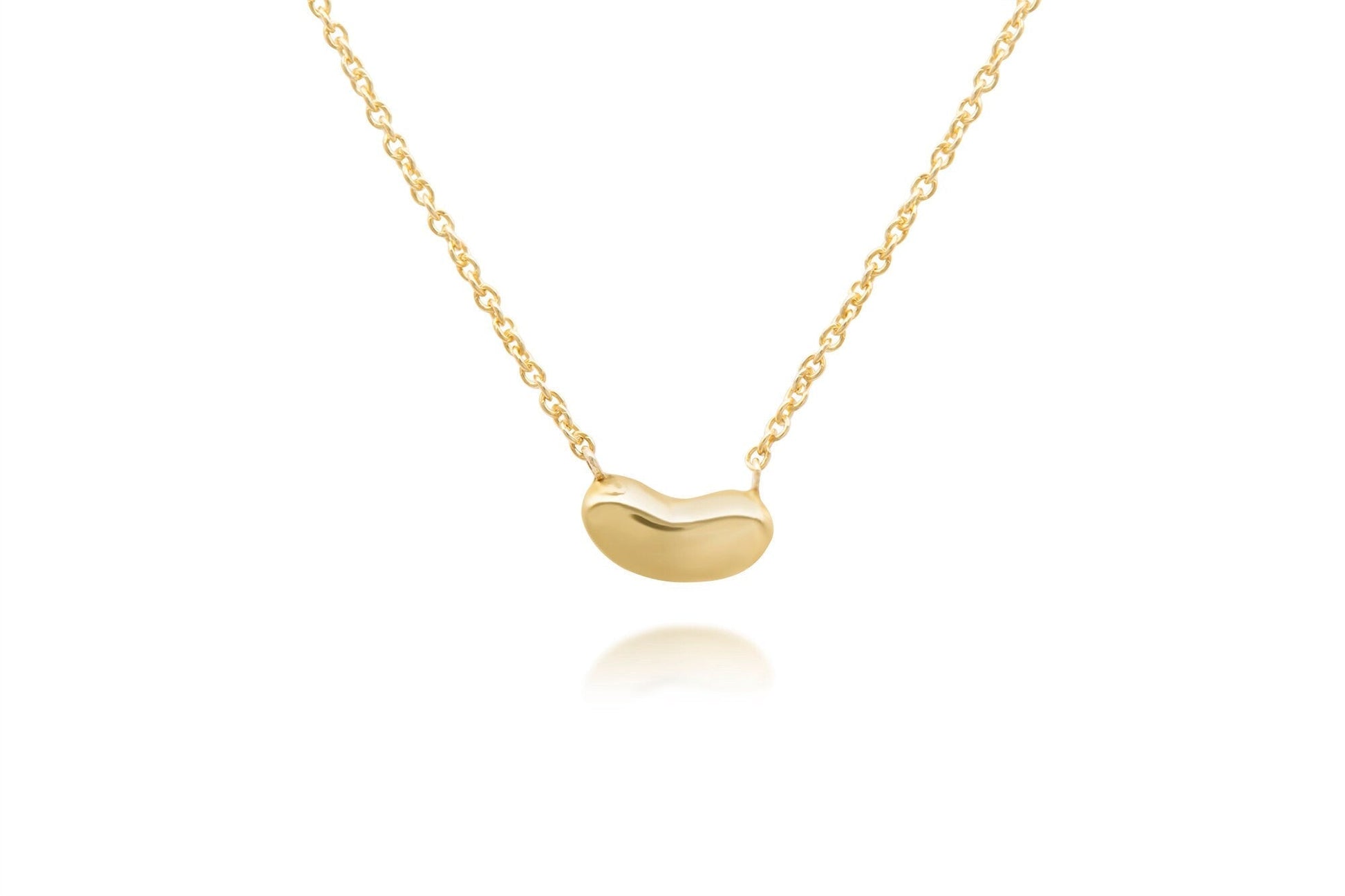 14k Gold Little Bean Necklace