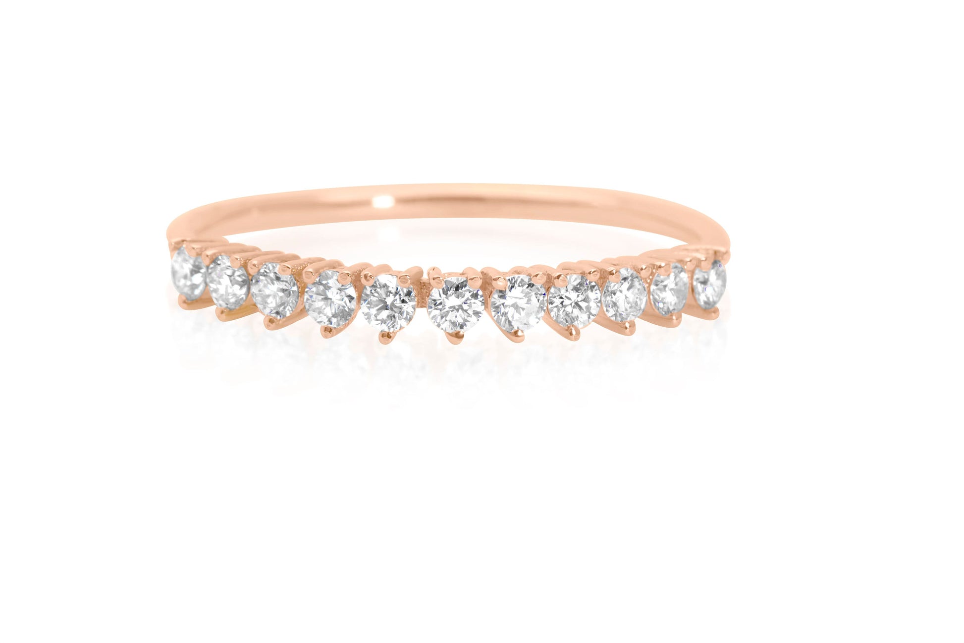 14k Gold Petite Diamond Wedding Ring