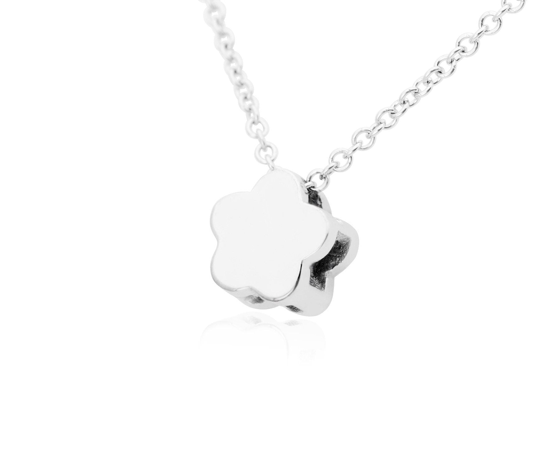14k Lucky Charm Four Leaf Clover Necklace