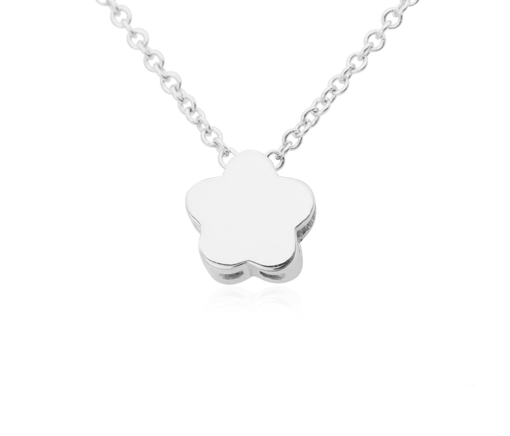 14k Lucky Charm Four Leaf Clover Necklace