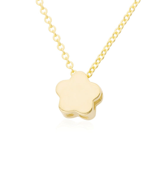 14k Lucky Charm Four Leaf Clover Necklace