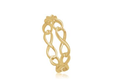 14k Solid Gold Infinity Symbol Ring