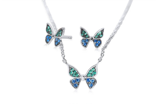 Butterfly Necklace in Sterling Silver