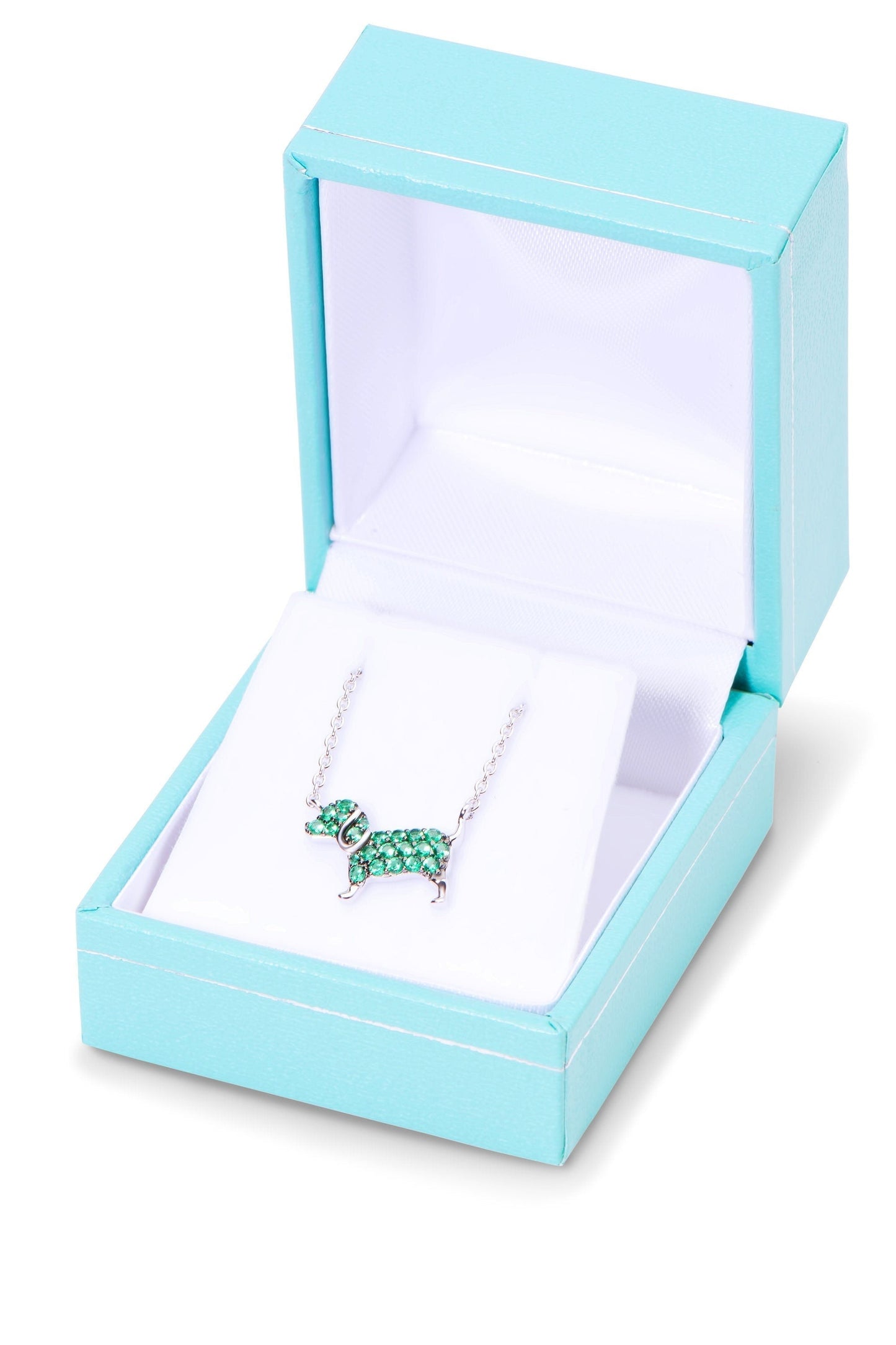 Dog Necklace in Sterling Silver