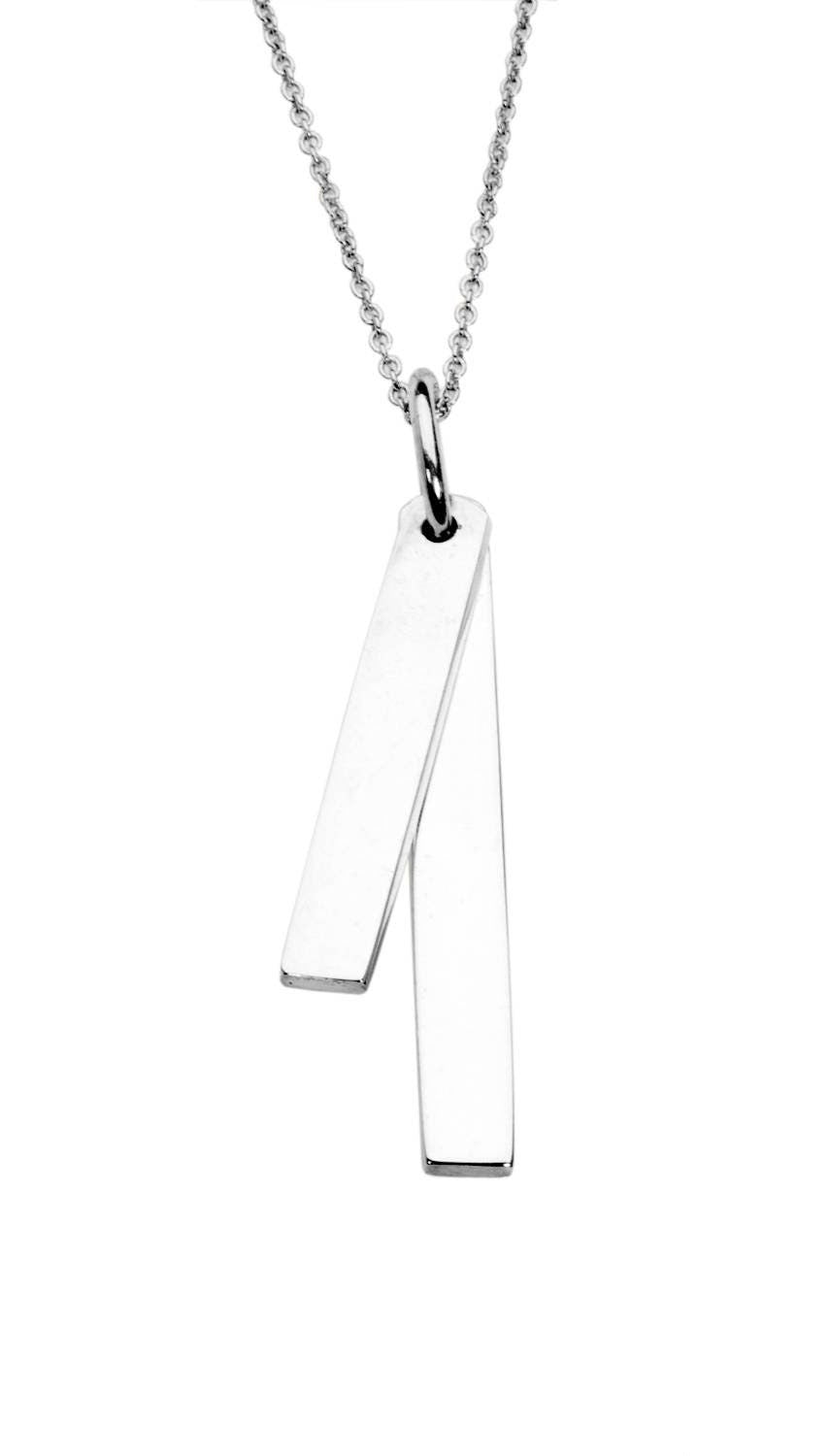 Double Bar Pendant Necklace