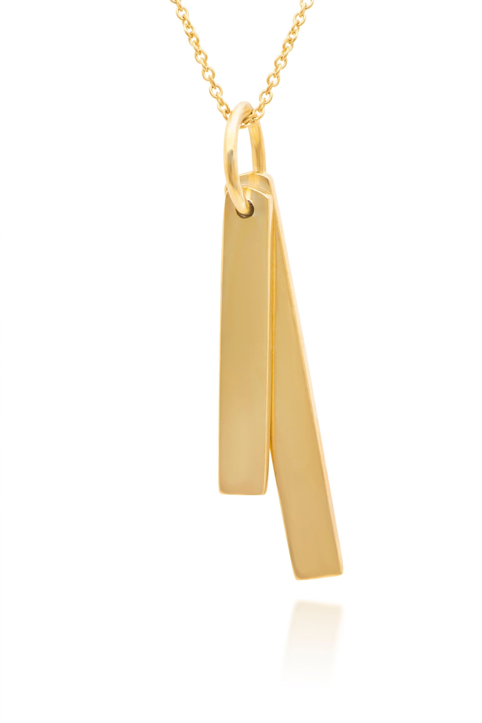 Double Bar Pendant Necklace
