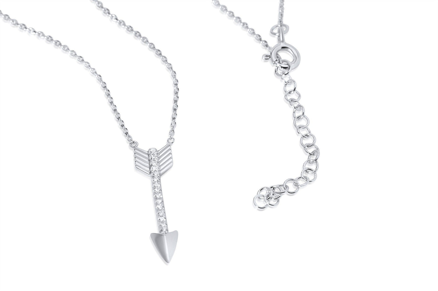 Sterling Silver Arrow Charm Necklace