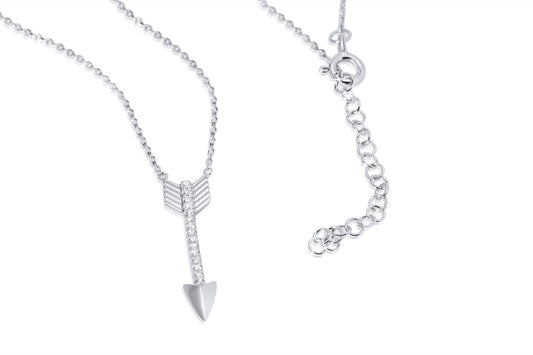 Sterling Silver Arrow Charm Necklace