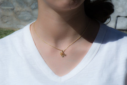 Sterling Silver Crab Necklace