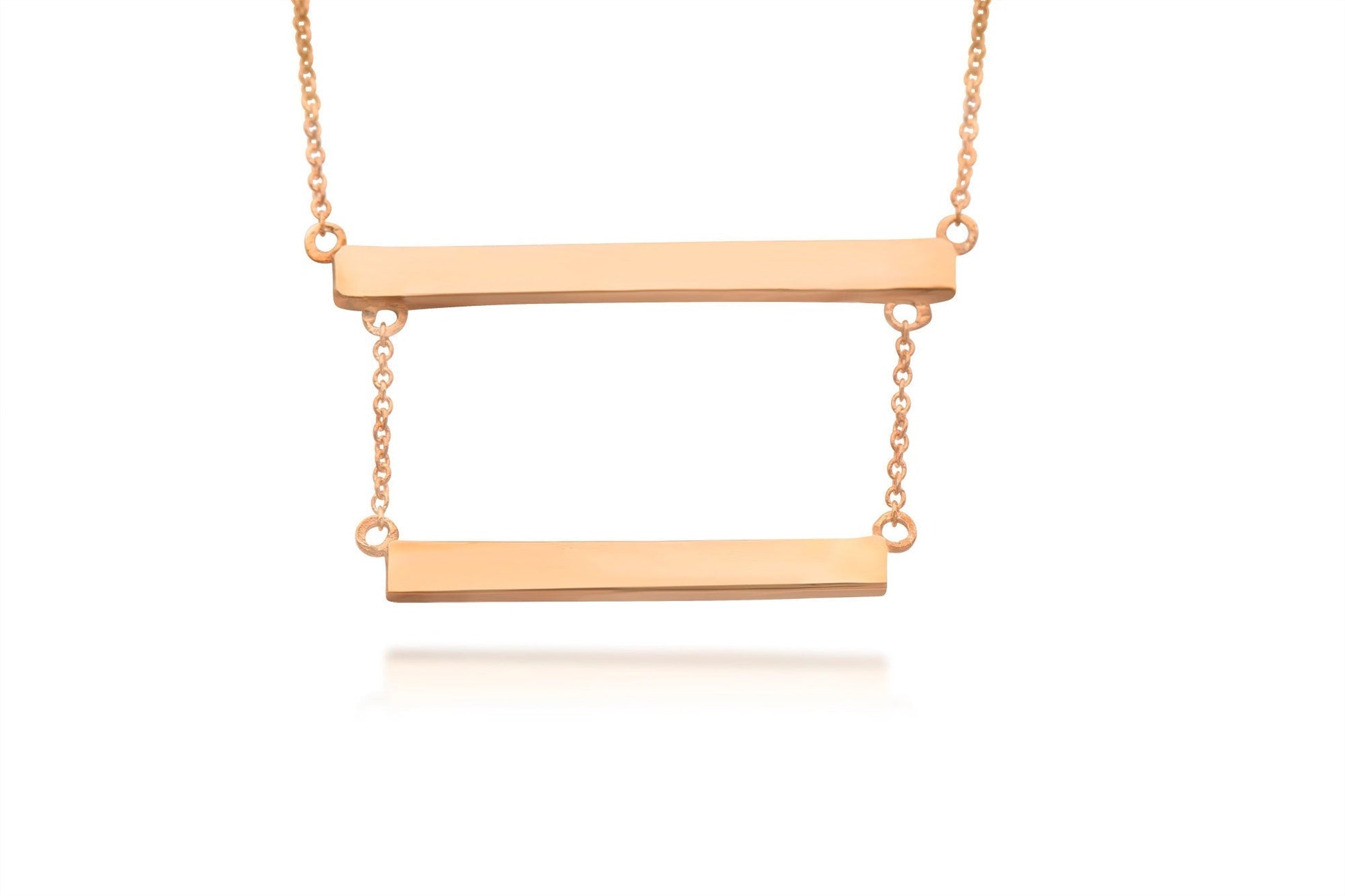 Sterling Silver Double Bar Necklace
