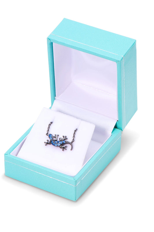 Sterling Silver Gecko Lizard Necklace