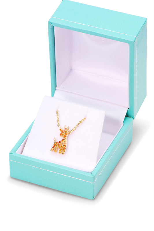 Sterling Silver Giraffe Charm Necklace
