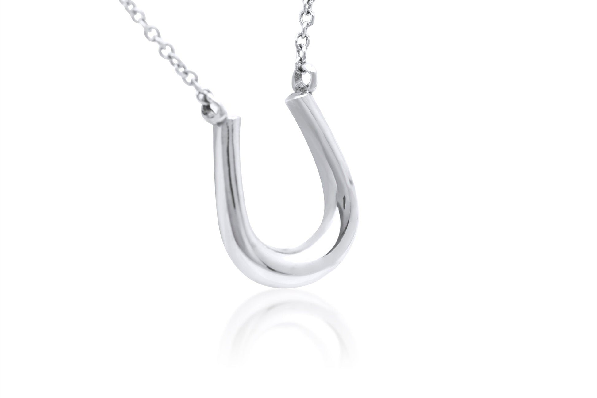 Sterling Silver Lucky Horseshoe Layering Necklace