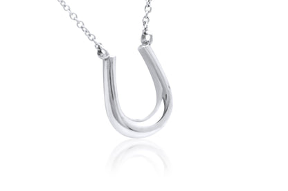 Sterling Silver Lucky Horseshoe Layering Necklace