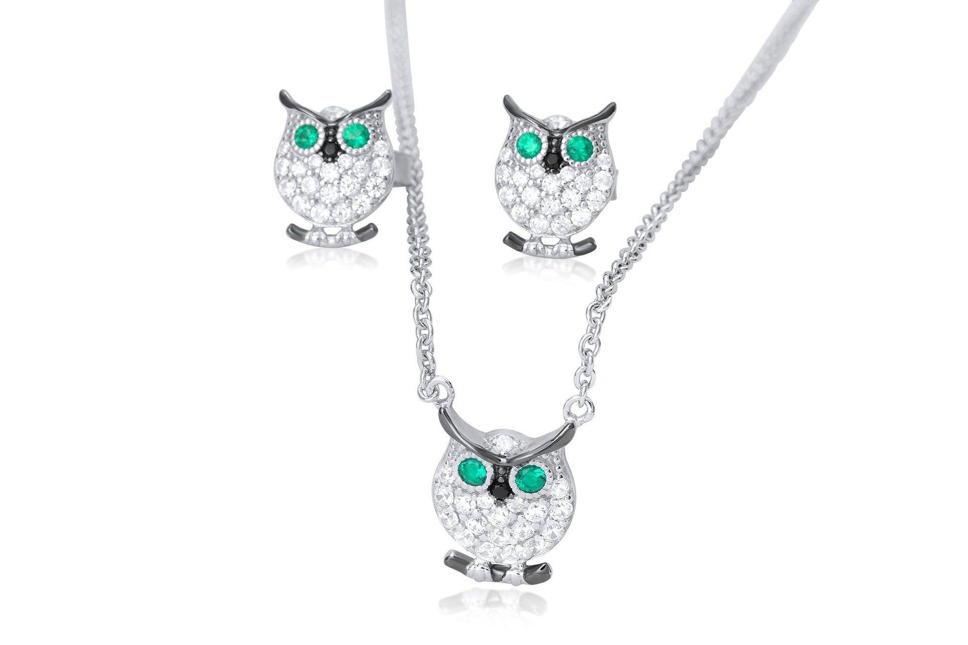 Sterling Silver OWL Stud Earrings