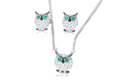 Sterling Silver OWL Stud Earrings
