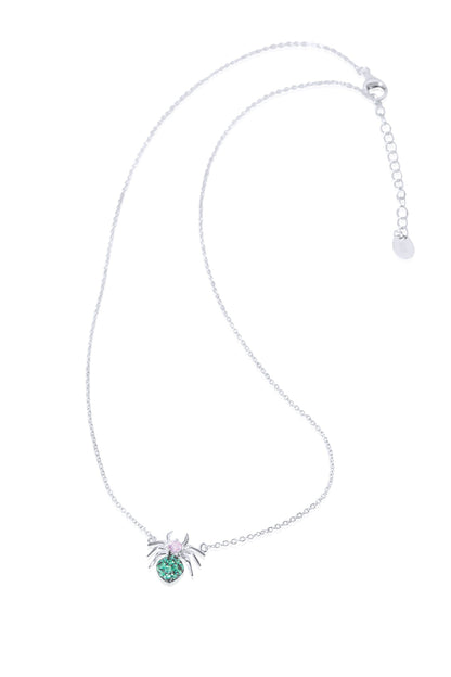 Sterling Silver Spider Necklace